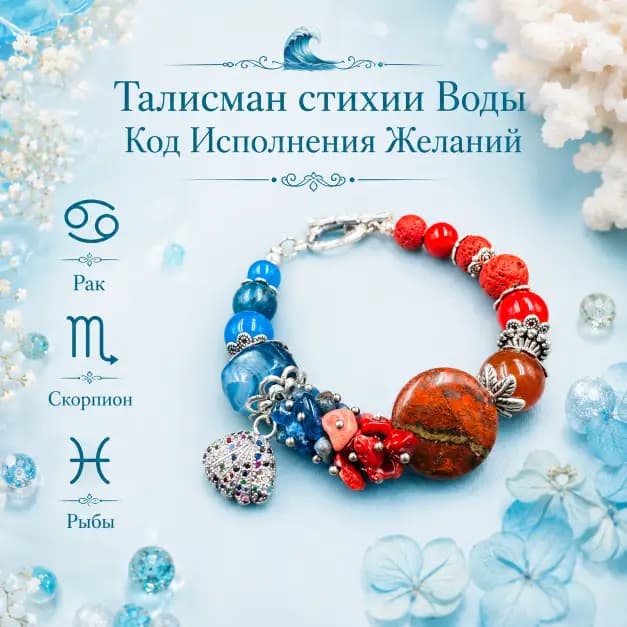 Талисман стихии Воды "Код Исполнения Желаний"
